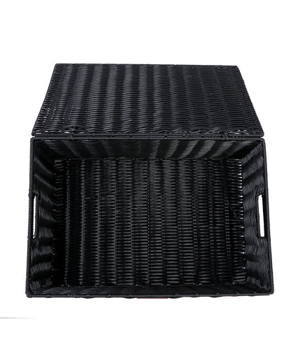 Imported Willow Wicker Basket Black - Pano Pano