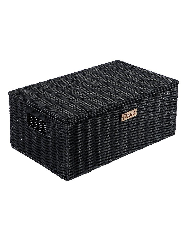 Imported Imani Wicker Basket Black