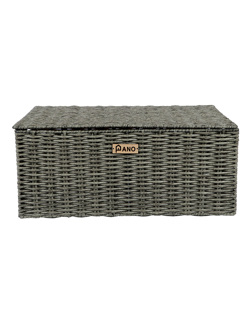 Imported Imani Wicker Basket Light Grey