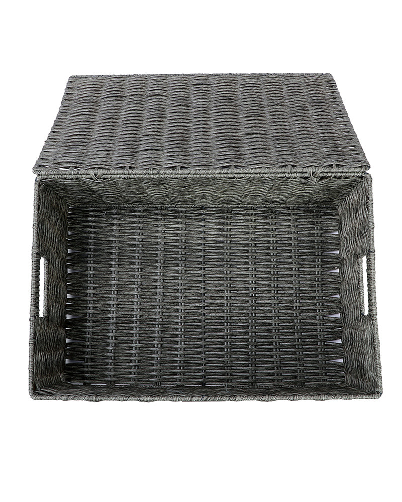 Imported Imani Wicker Basket Light Grey