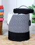 Striped Laundry Basket with Lid - Pano Pano