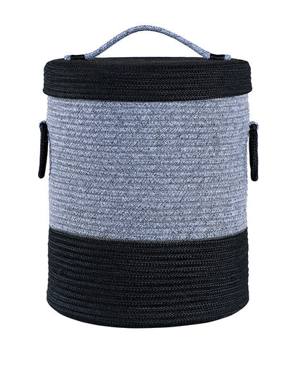 Striped Laundry Basket with Lid - Pano Pano