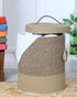 Striped Laundry Basket with Lid - Pano Pano