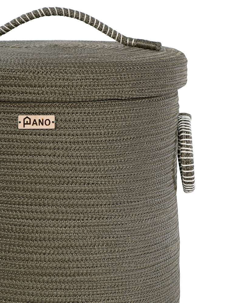 Solid laundry Basket Multi Purpose with Lid - Pano