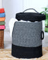 Striped Laundry Basket with Lid - Pano Pano