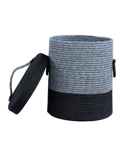 Striped Laundry Basket with Lid - Pano Pano