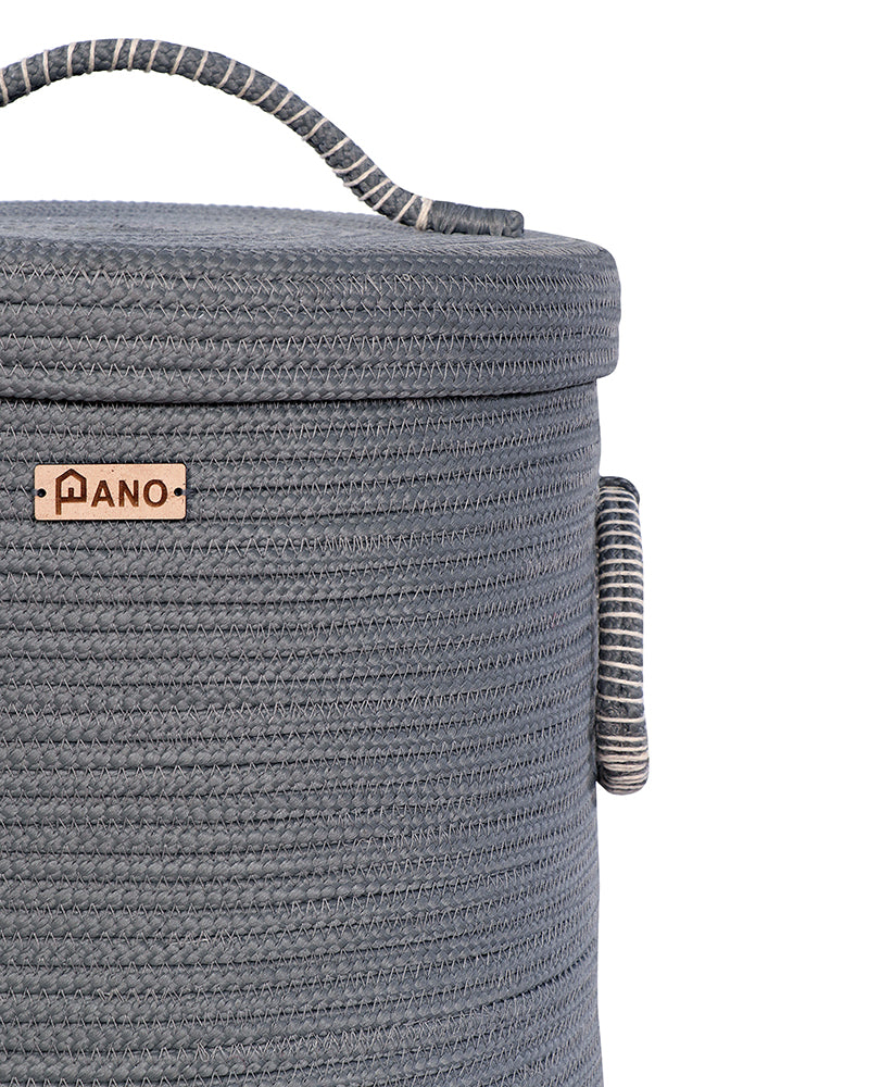 Solid laundry Basket Multi Purpose with Lid - Pano