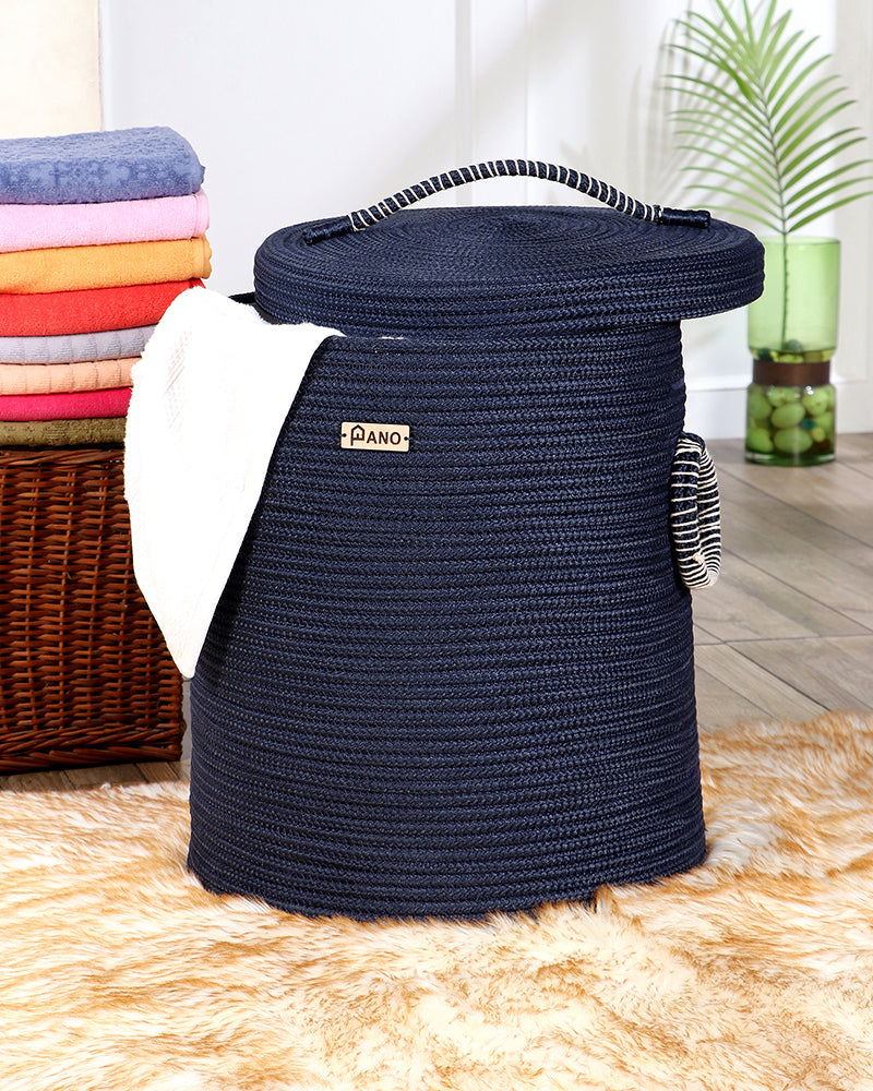Solid laundry Basket Multi Purpose with Lid - Pano Pano