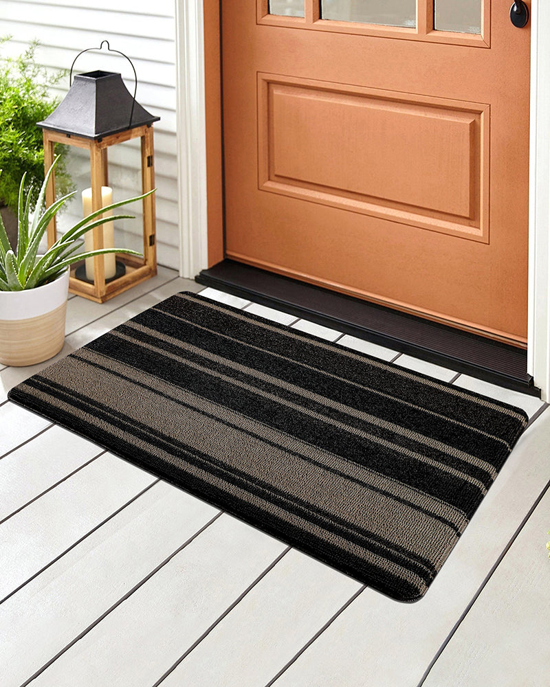 Linea Beige Anti-Skid Outdoor Mat -Pano