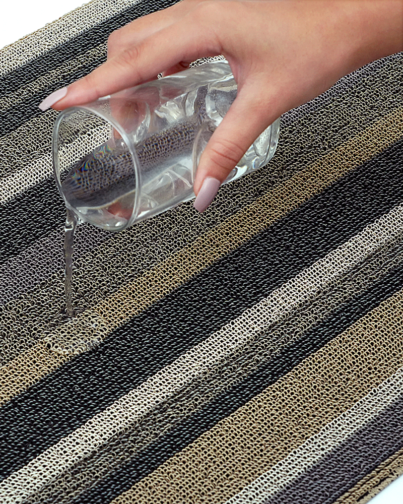 Linea Brown Anti-Skid Outdoor Mat -Pano