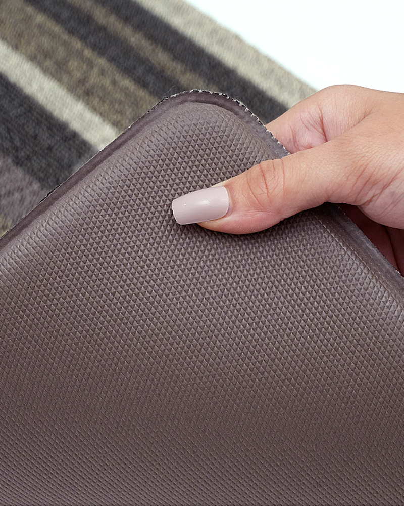 Linea Brown Anti-Skid Outdoor Mat -Pano