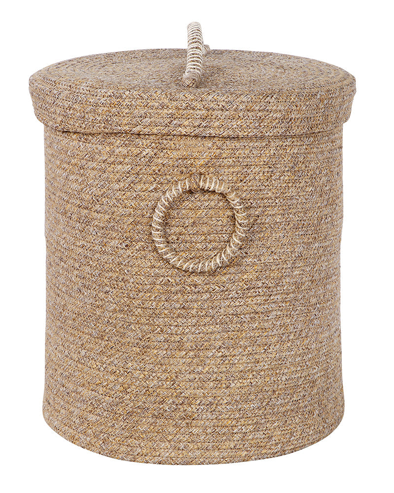 Tri Colour Laundry Basket with Lid Pano