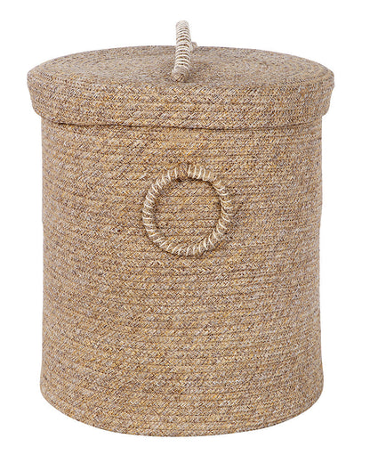 Tri Colour Laundry Basket with Lid Pano