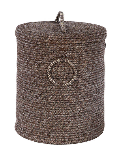 Tri Colour Laundry Basket with Lid Pano