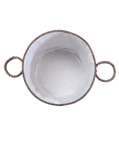 Tri Colour Laundry Basket with Lid Pano