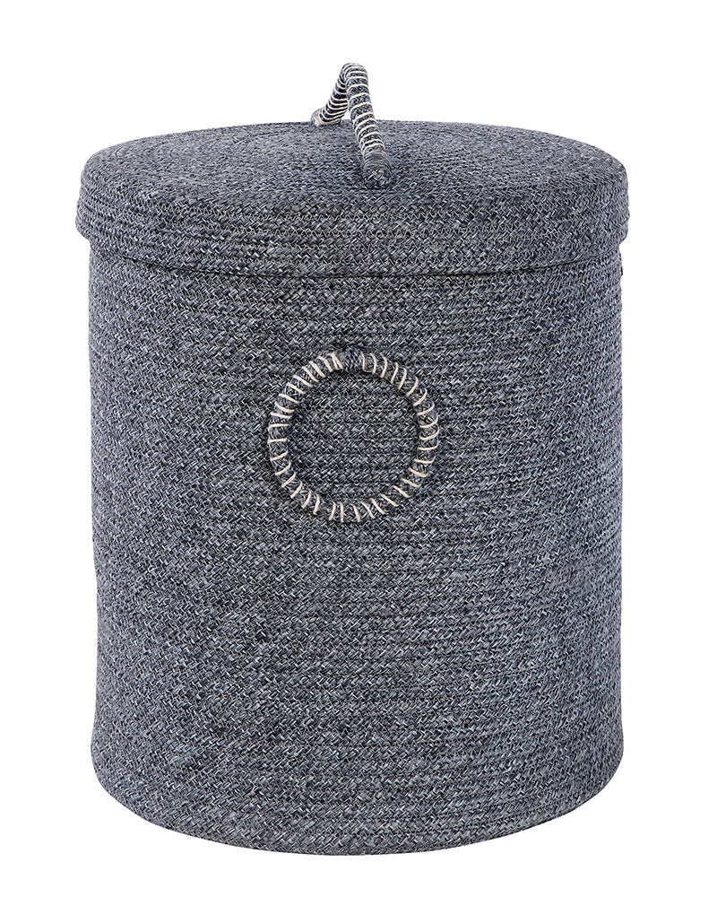 Tri Colour Laundry Basket with Lid Pano