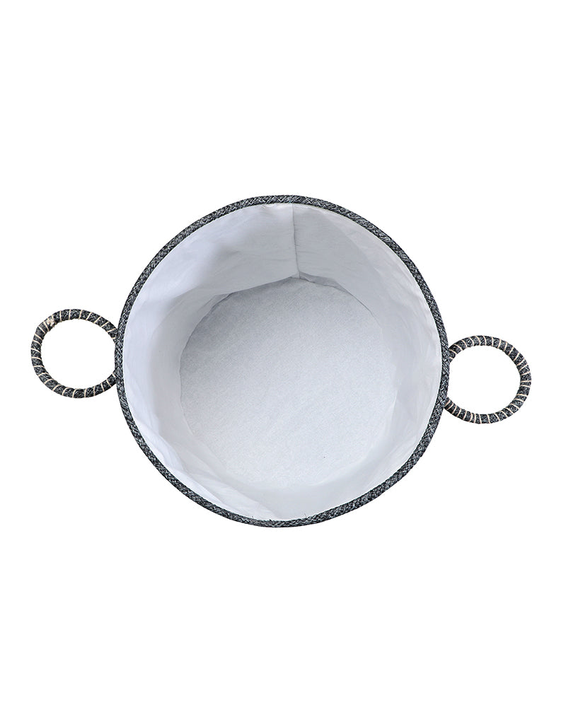 Tri Colour Laundry Basket with Lid Pano