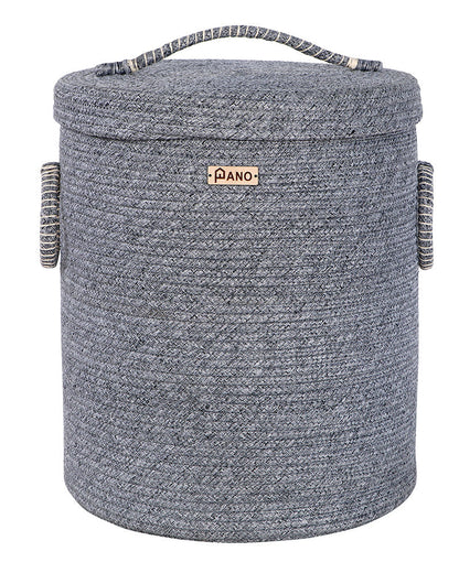 Tri Colour Laundry Basket with Lid Pano