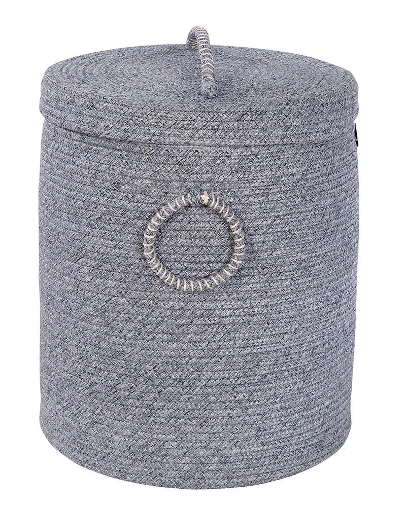 Tri Colour Laundry Basket with Lid Pano