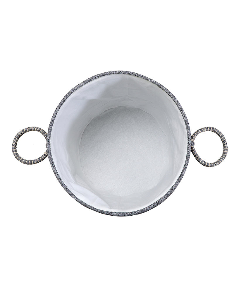 Tri Colour Laundry Basket with Lid Pano