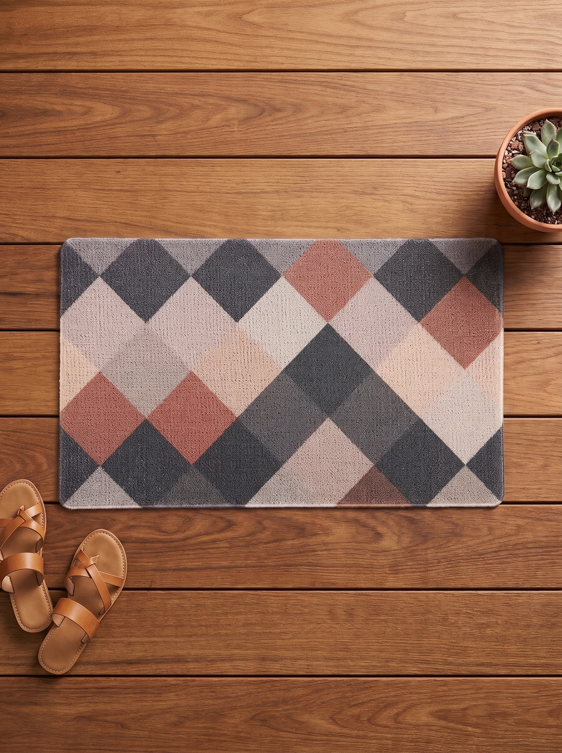 Aztec Anti-Skid PVC Out Door Mat-Pano