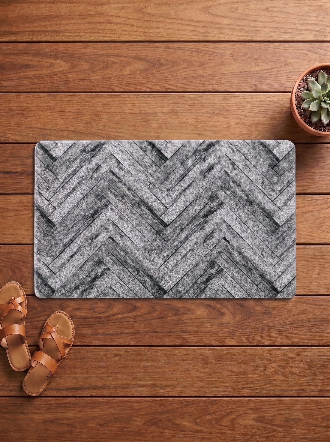 Aztec Anti-Skid PVC Out Door Mat-Pano