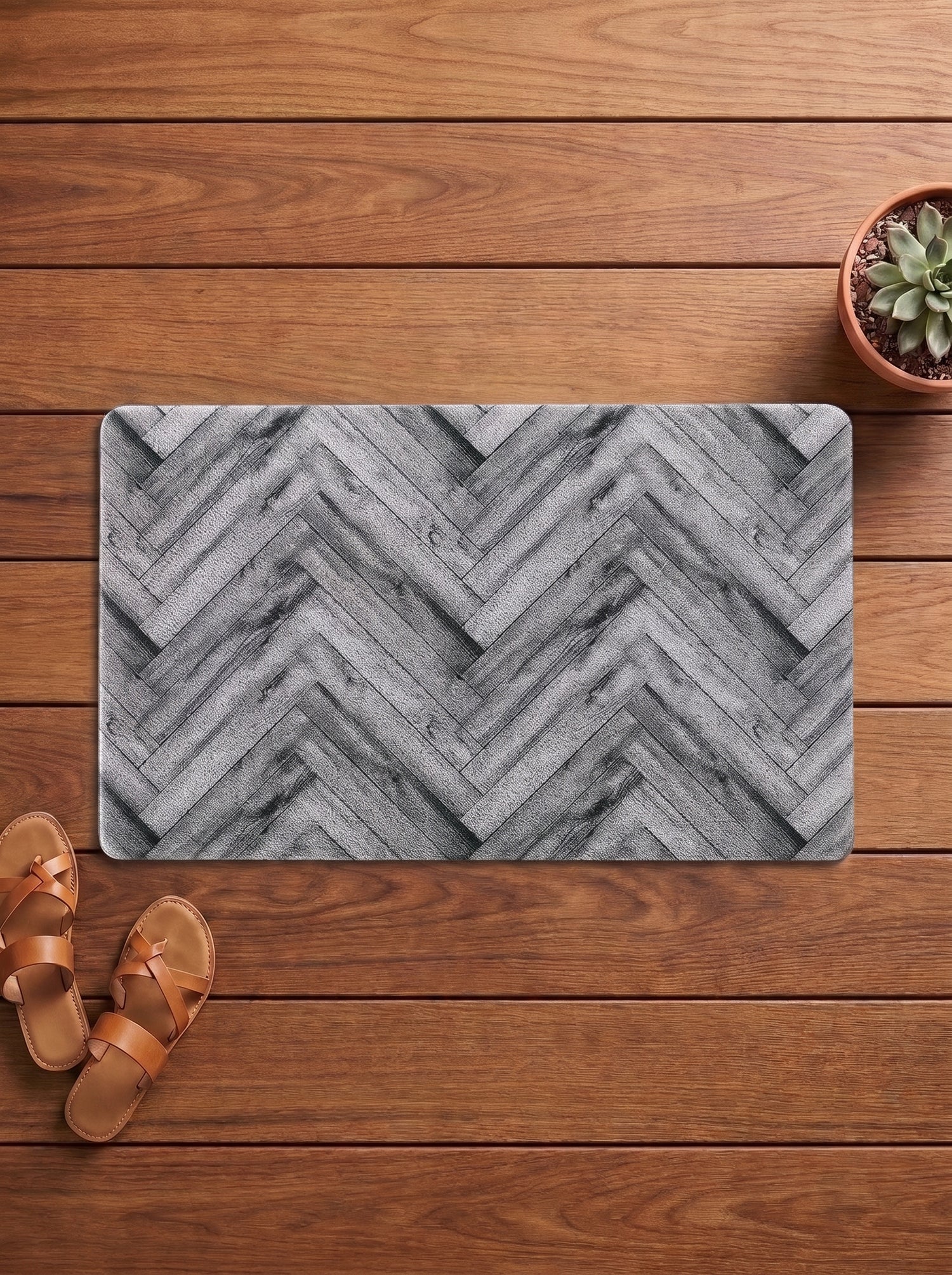 Aztec Anti-Skid PVC Out Door Mat-Pano