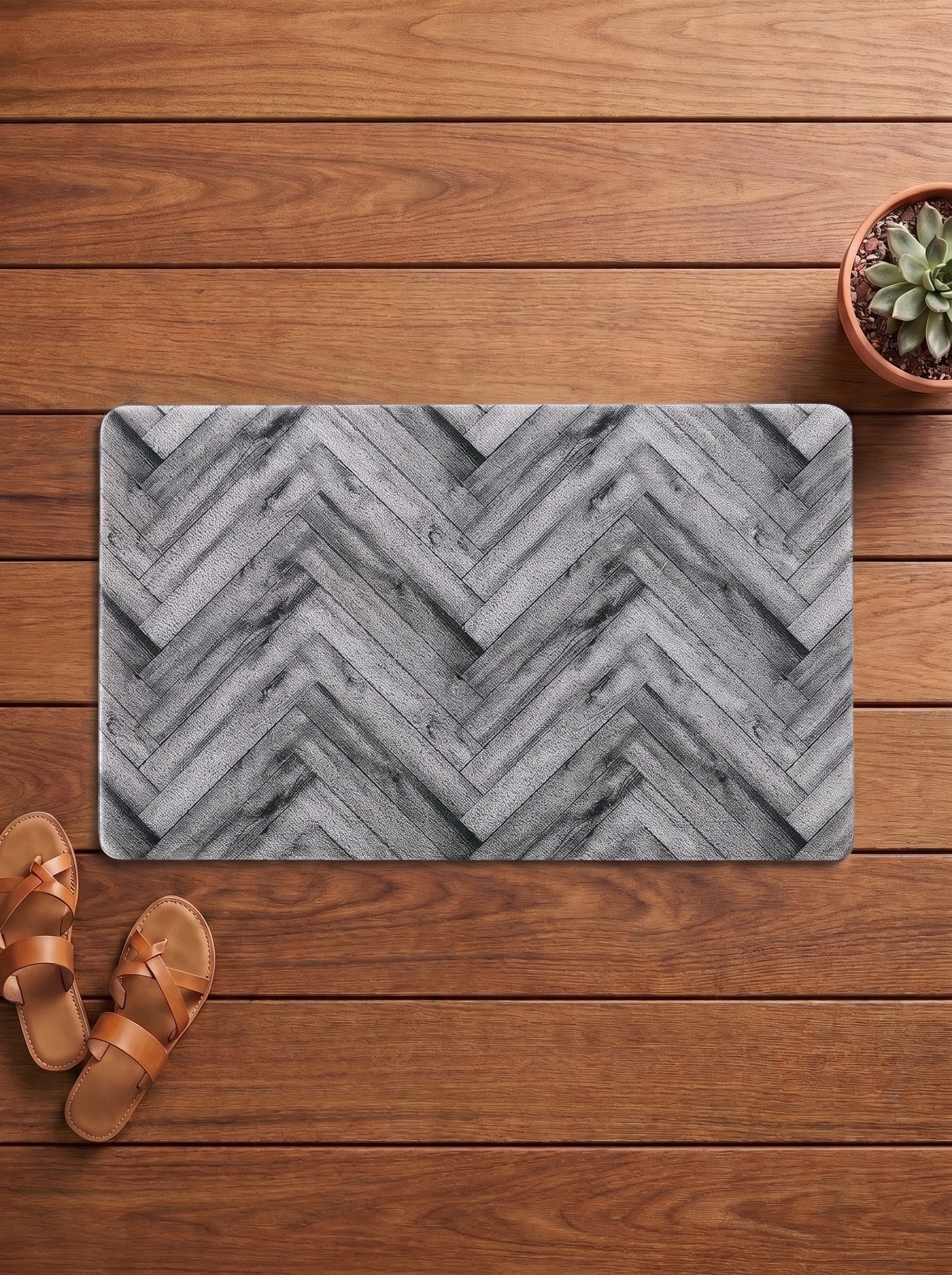 Aztec Anti-Skid PVC Out Door Mat-Pano