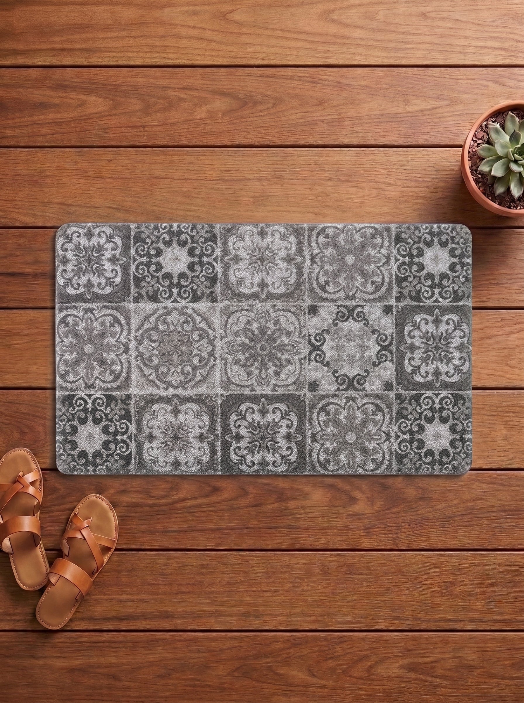 Aztec Anti-Skid PVC Out Door Mat-Pano