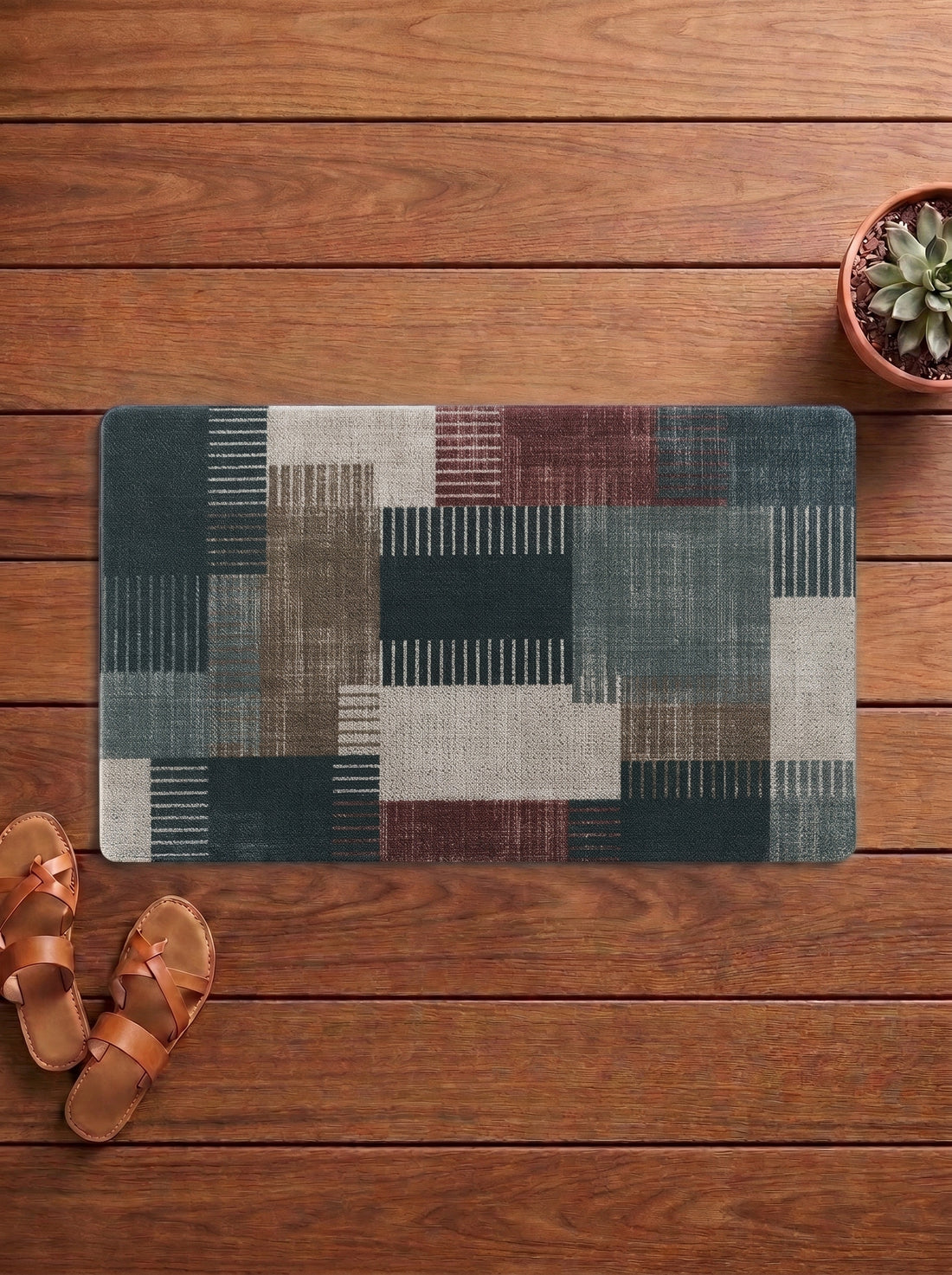 Aztec Anti-Skid PVC Out Door Mat-Pano