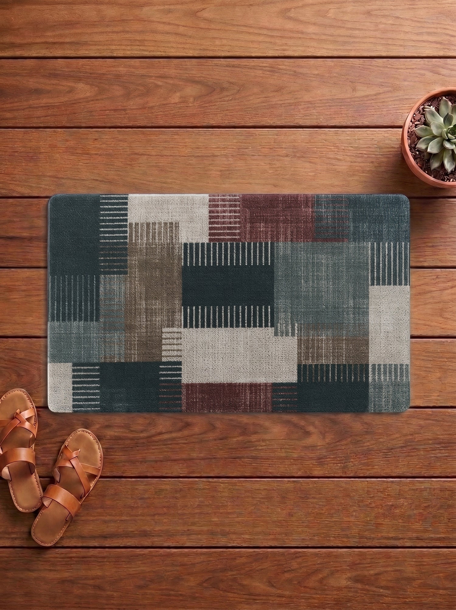 Aztec Anti-Skid PVC Out Door Mat-Pano