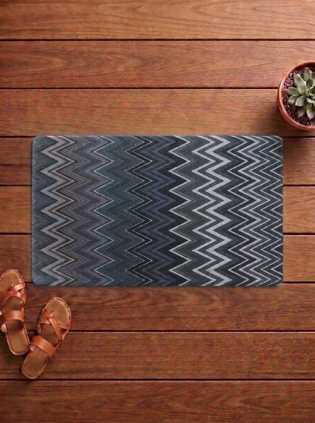 Aztec Anti-Skid PVC Out Door Mat-Pano