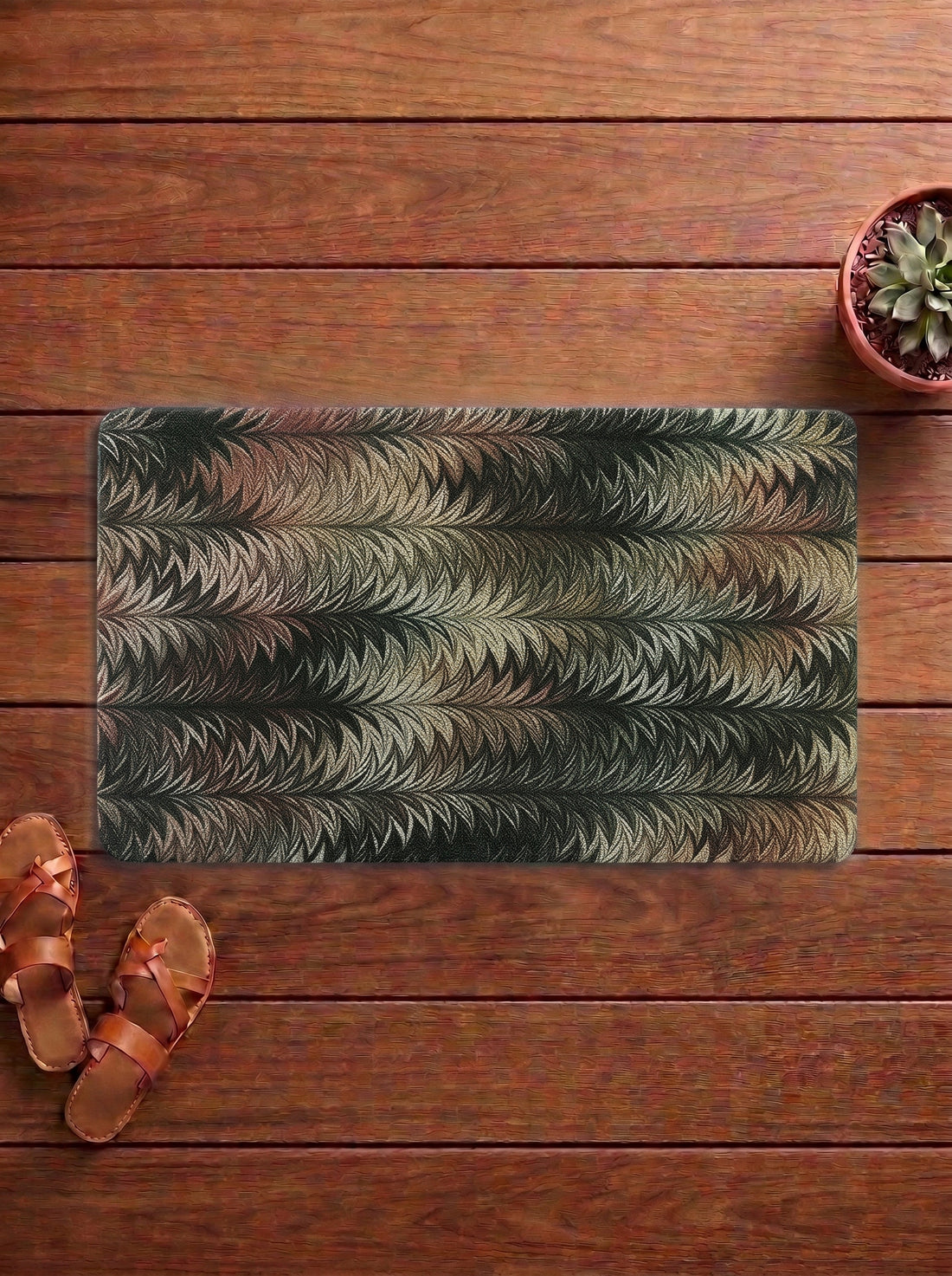 Aztec Anti-Skid PVC Out Door Mat-Pano