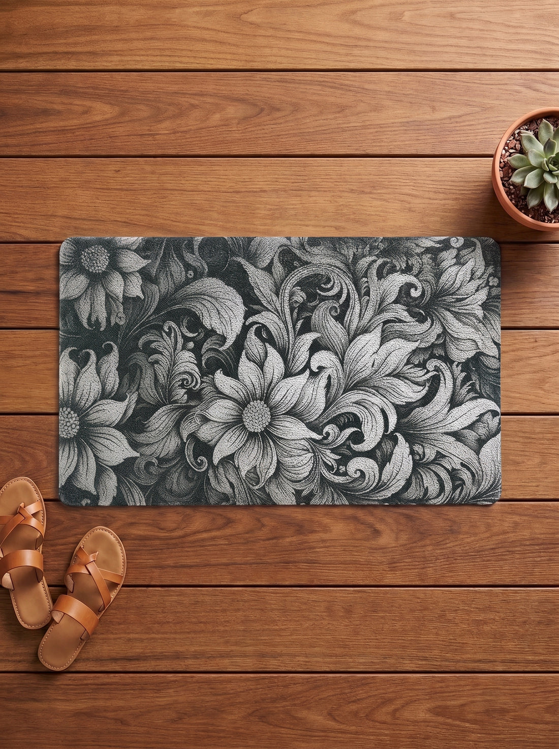 Aztec Anti-Skid PVC Out Door Mat-Pano