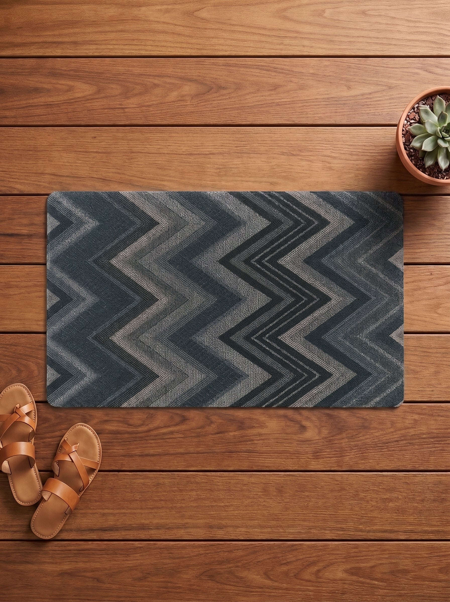 Aztec Anti-Skid PVC Out Door Mat-Pano