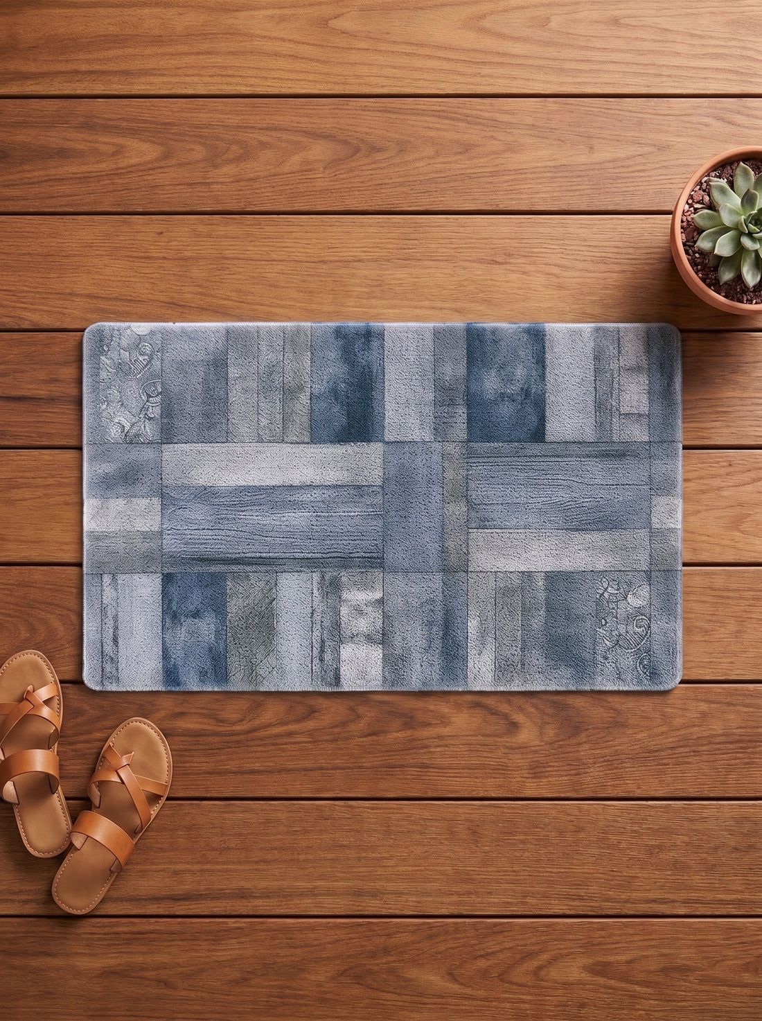 Aztec Anti-Skid PVC Out Door Mat-Pano