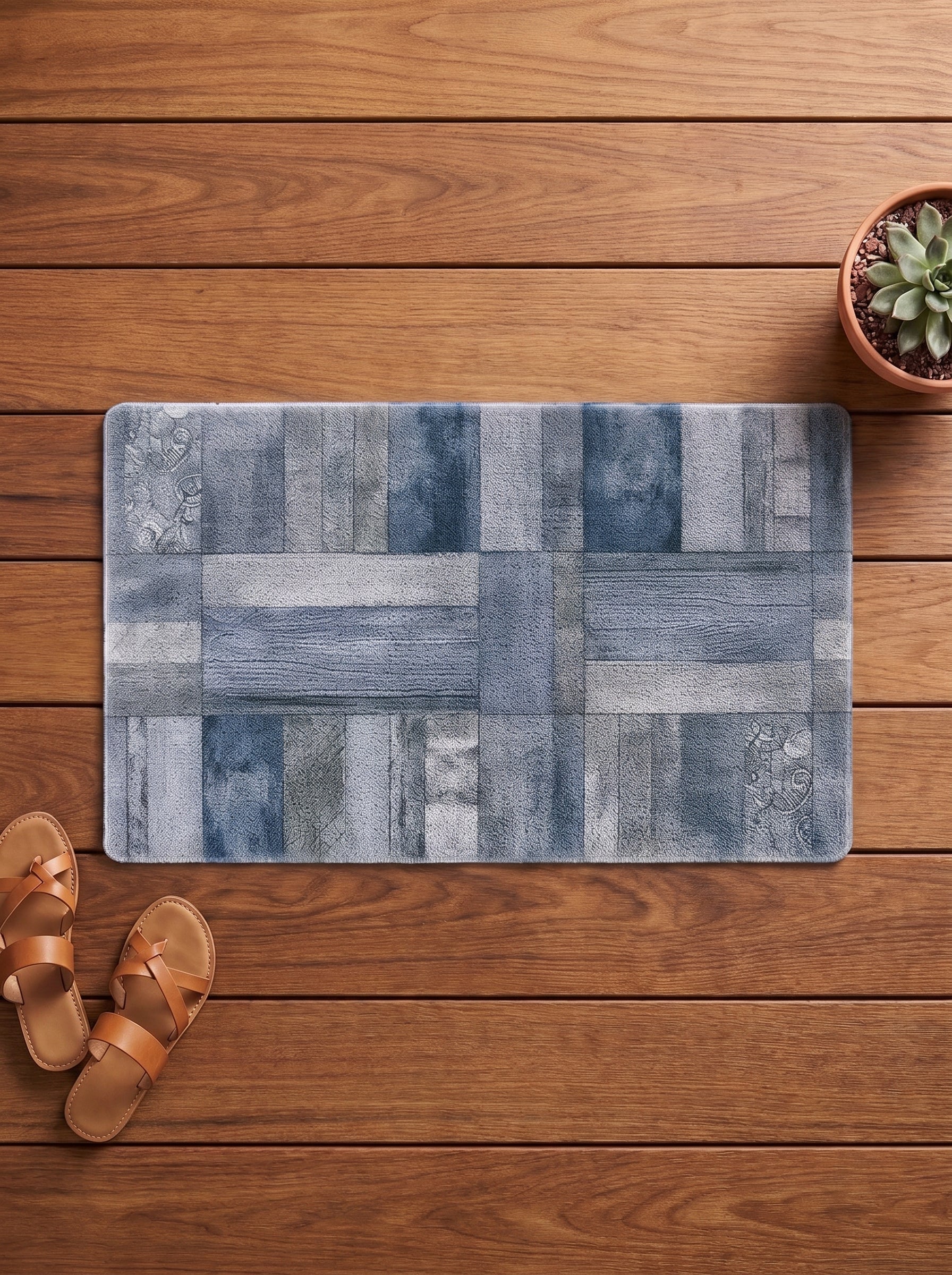Aztec Anti-Skid PVC Out Door Mat-Pano