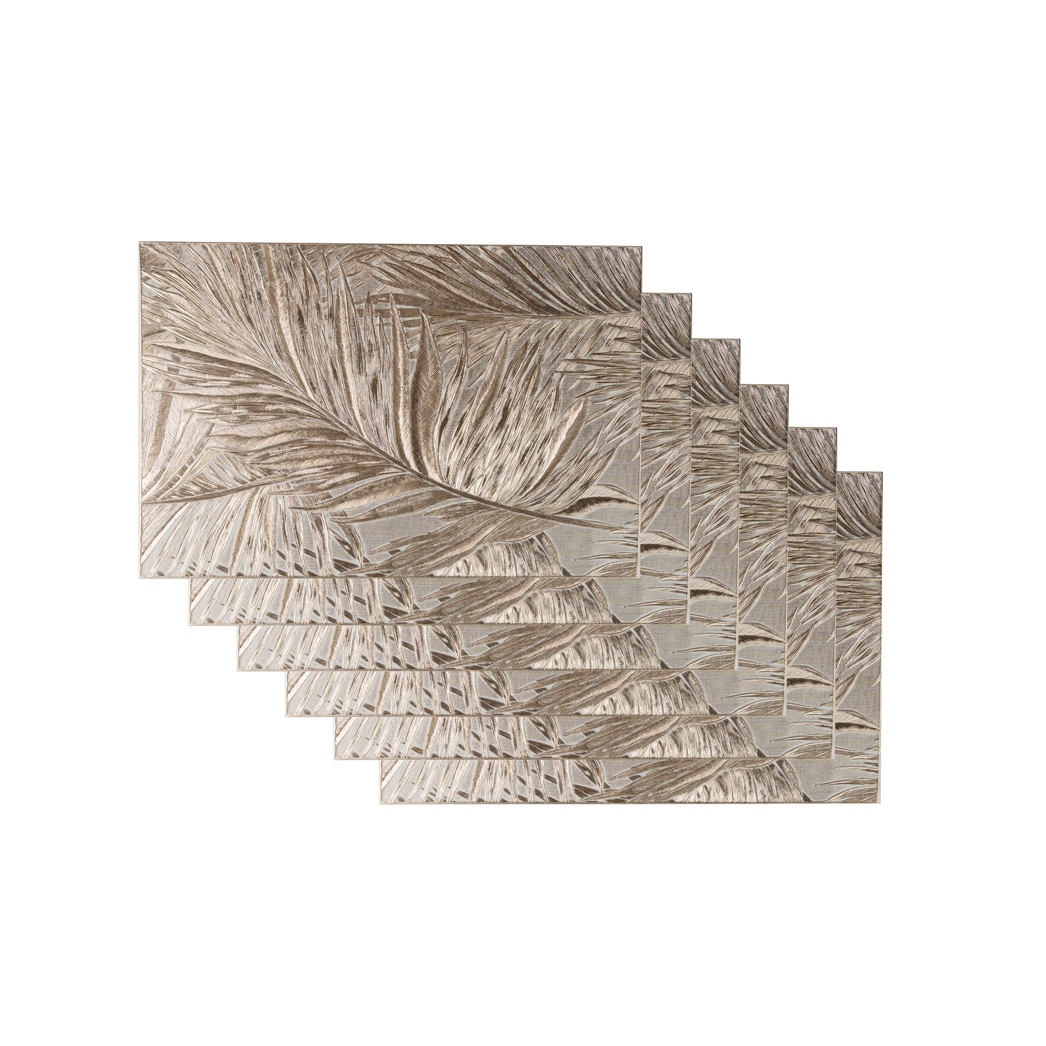 Maison Golden Leaf Set of 6 Table Mat- Pano
