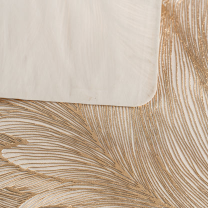 Maison Gold Flower Dining Table Mat Set of 6 - Pano