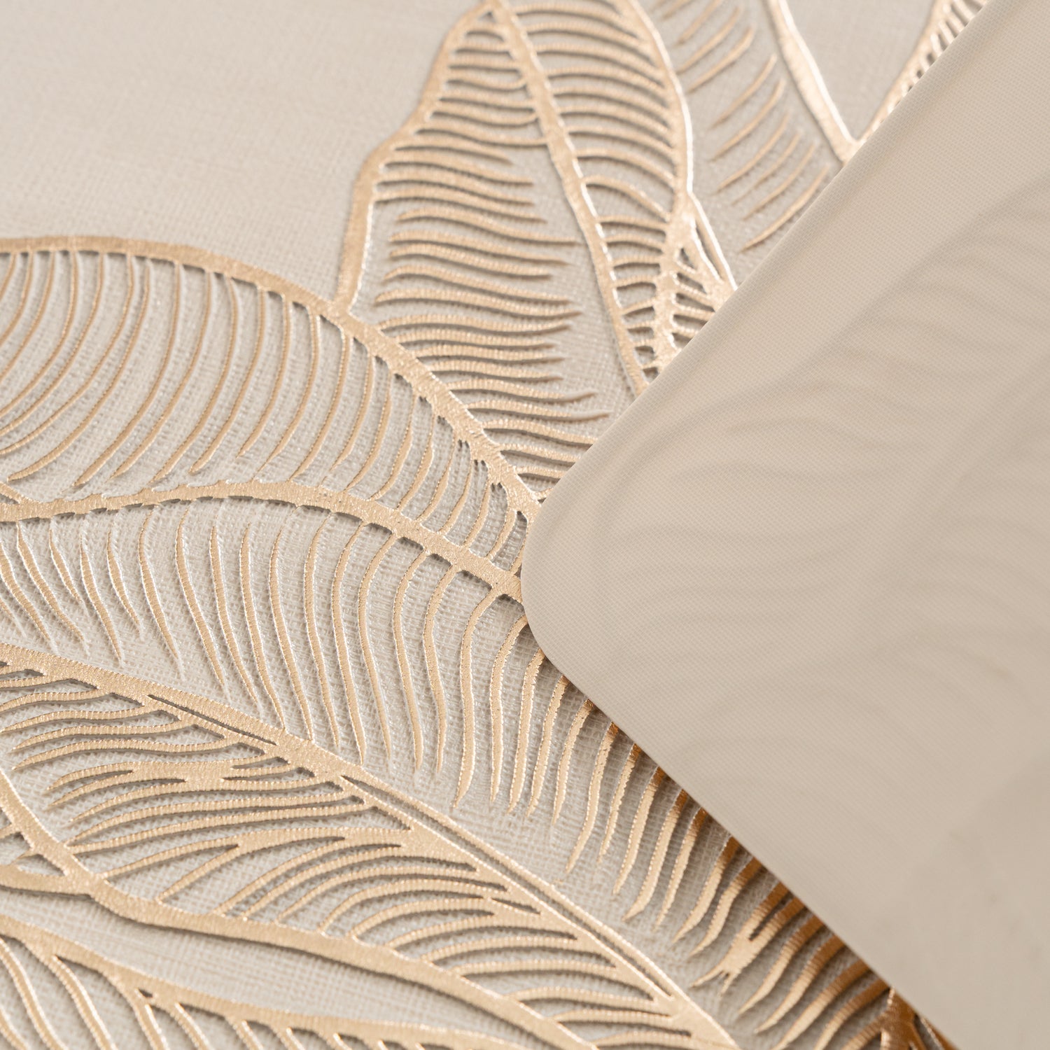 Maison Gold Flower Leaf Dining Table Mat Set of 6 - Pano