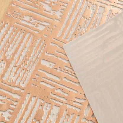 Maison Rose Gold Block Dining Table Mat Set of 6 - Pano