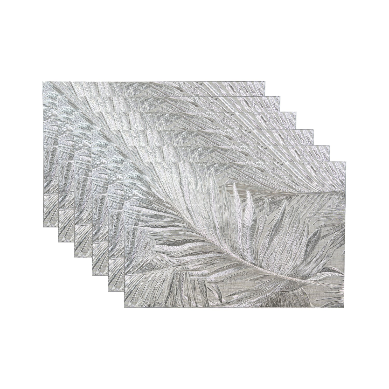 Maison Silver Leaf Set of 6 Table Mat- Pano