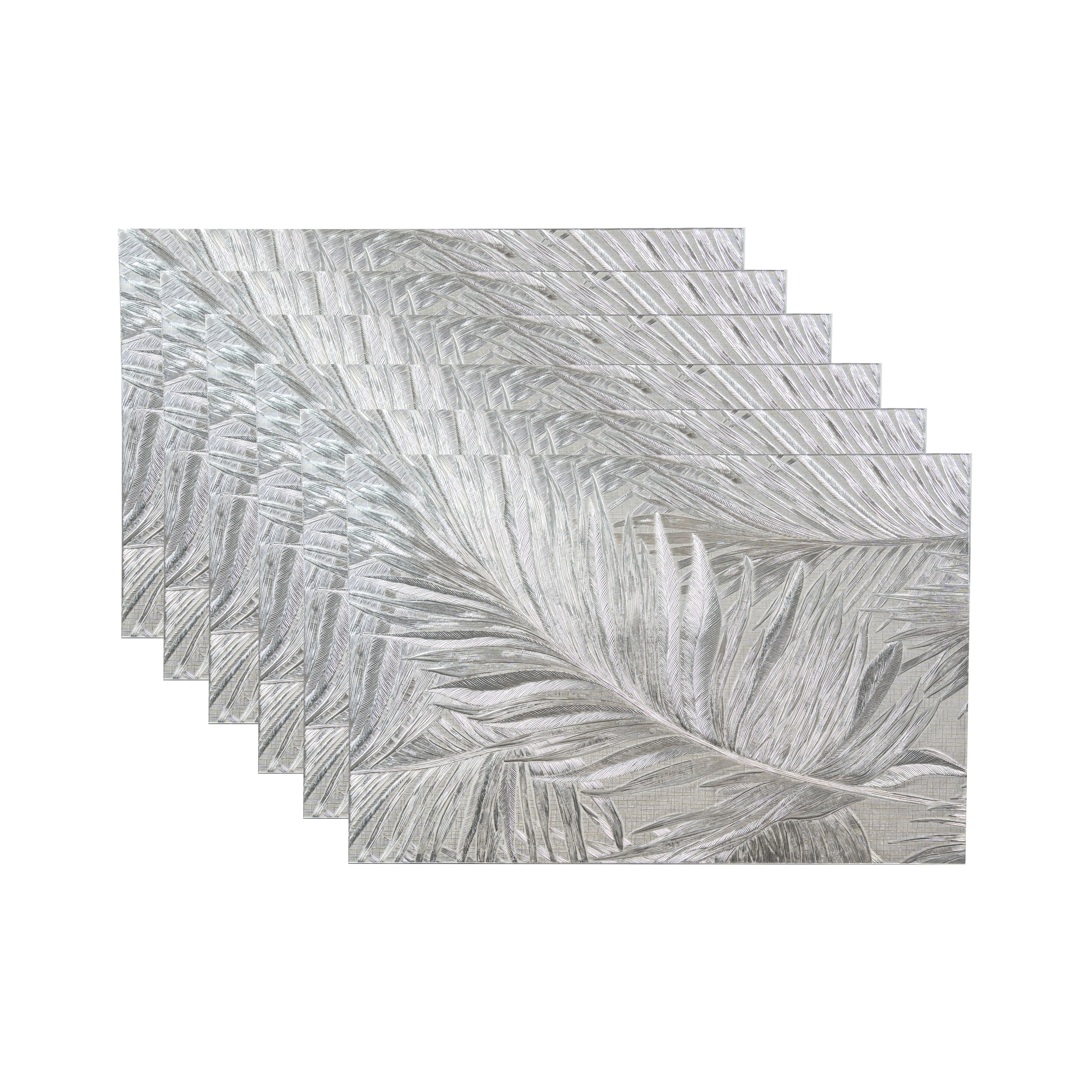 Maison Silver Leaf Set of 6 Table Mat- Pano