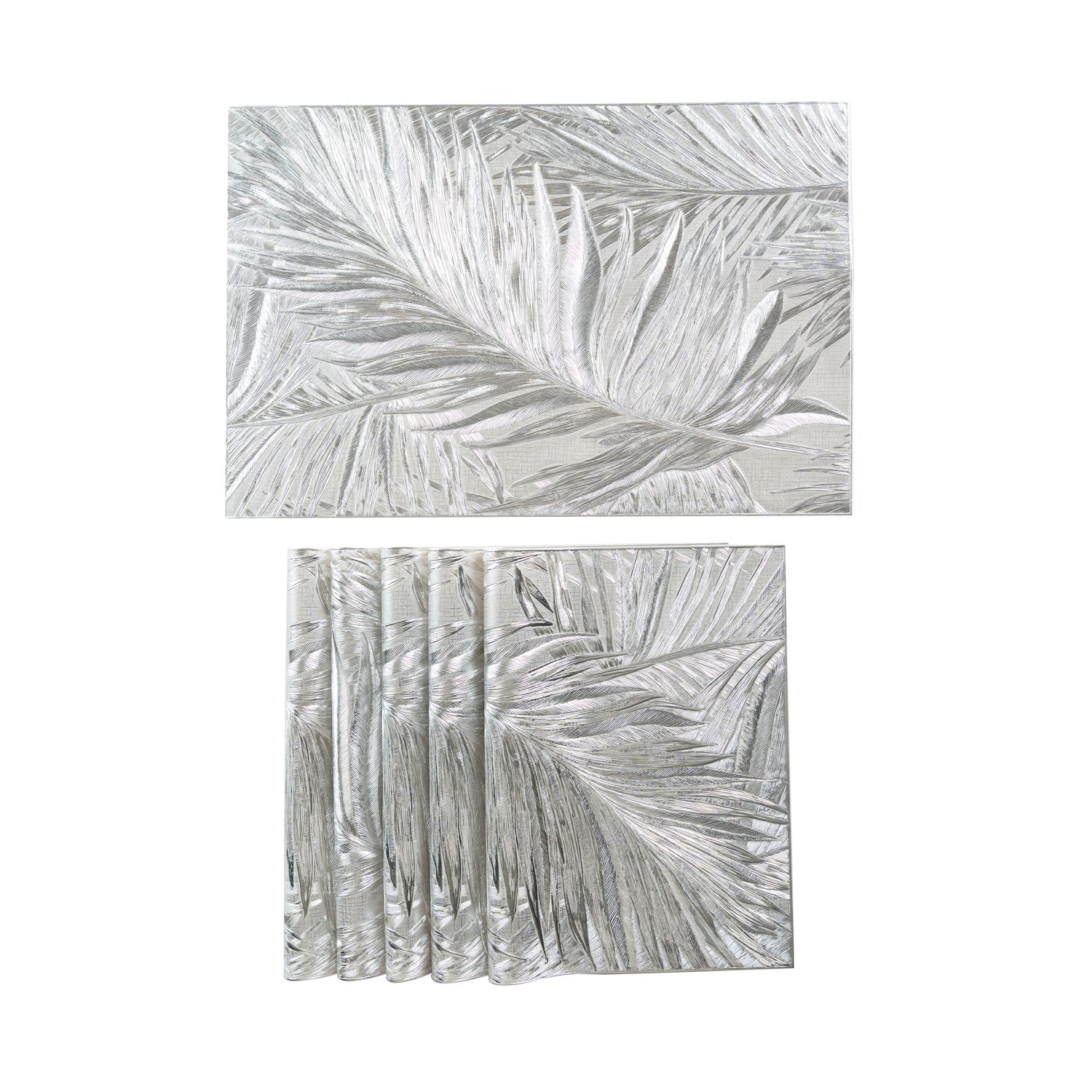 Maison Silver Leaf Set of 6 Table Mat- Pano