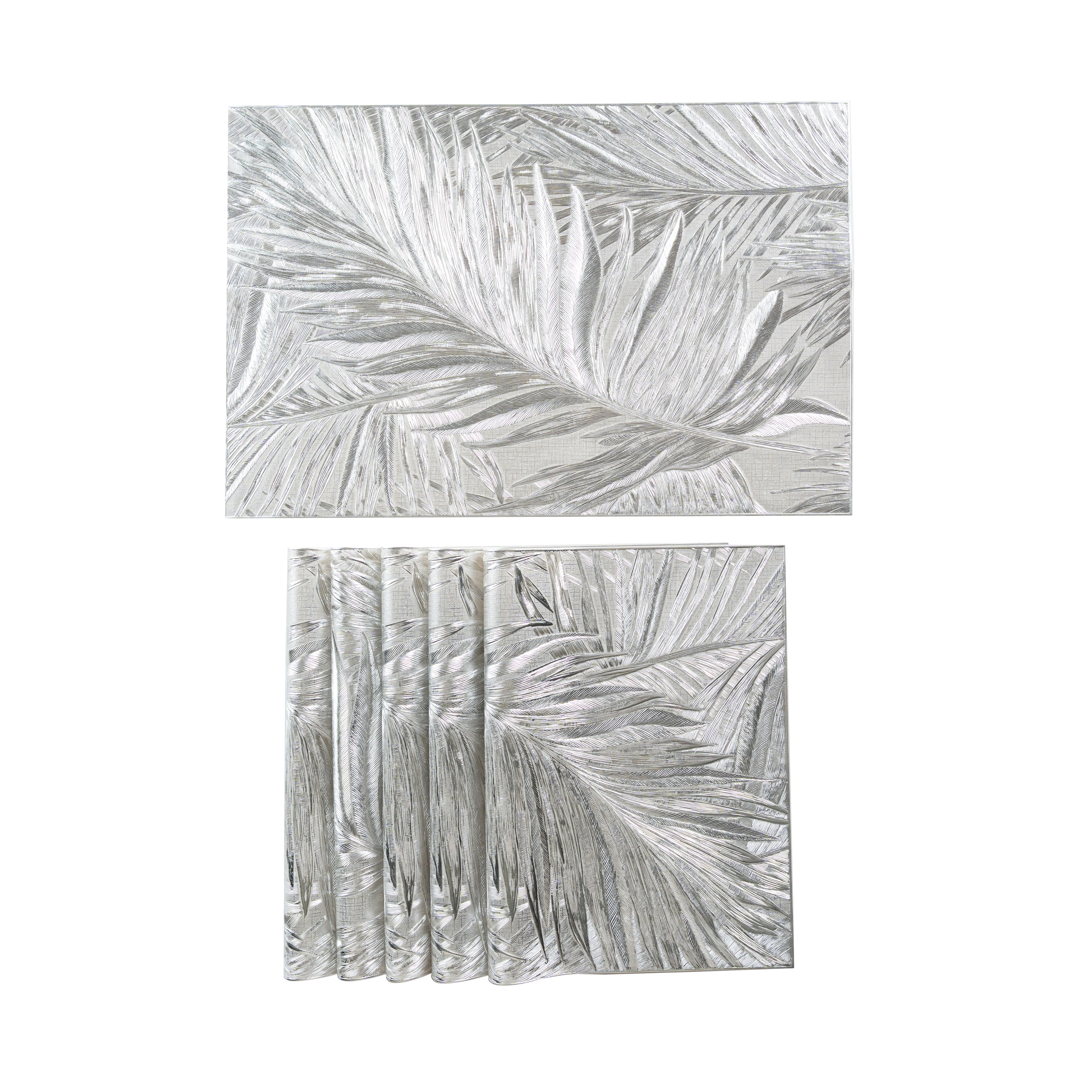 Maison Silver Leaf Set of 6 Table Mat- Pano