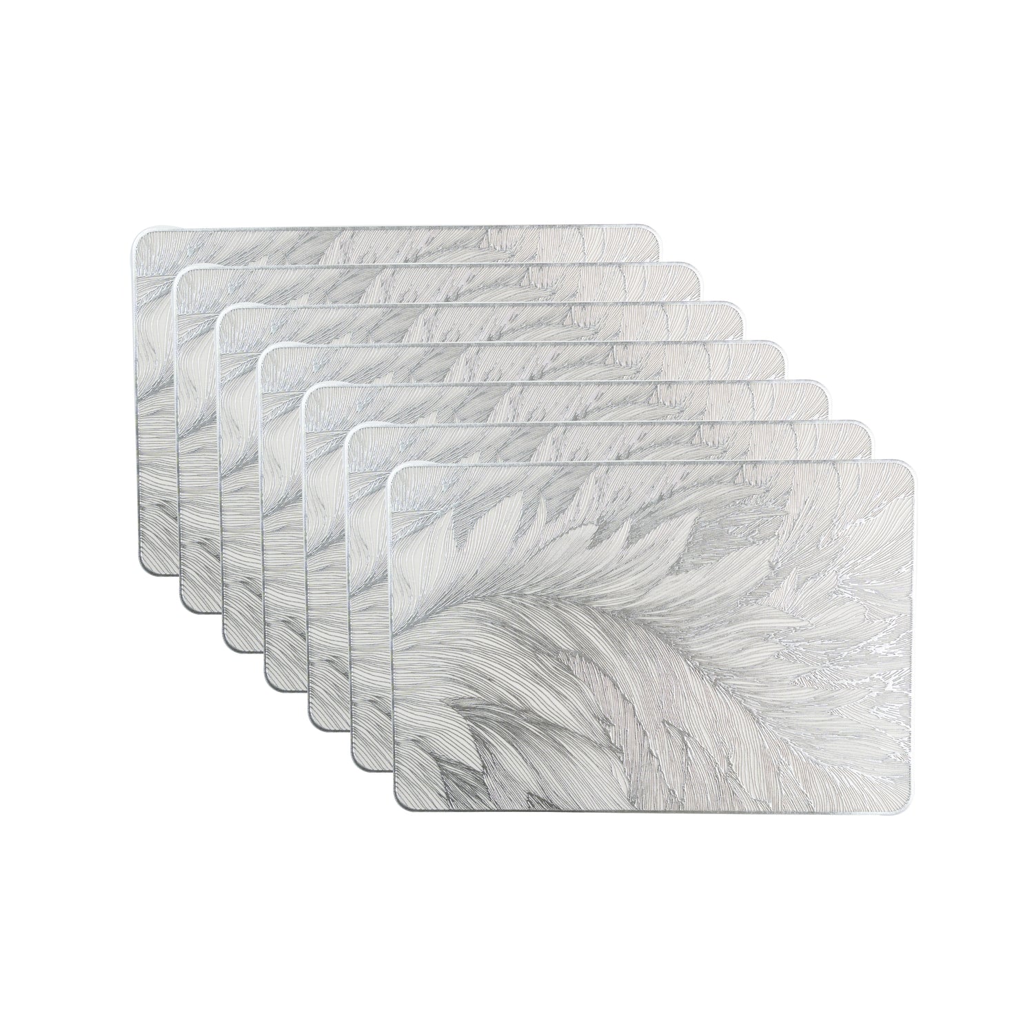 Maison Silver Flower Dining Table Mat Set of 6 - Pano