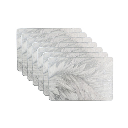 Maison Silver Flower Dining Table Mat Set of 6 - Pano