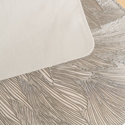 Maison Silver Flower Dining Table Mat Set of 6 - Pano