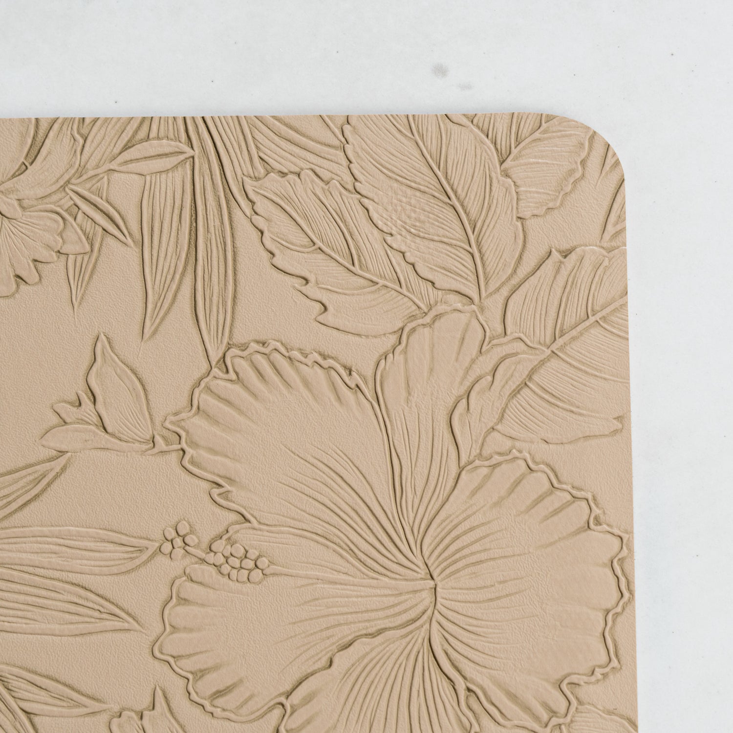 Muse Textured Beige Dining Table Mat Set of 6 - Pano