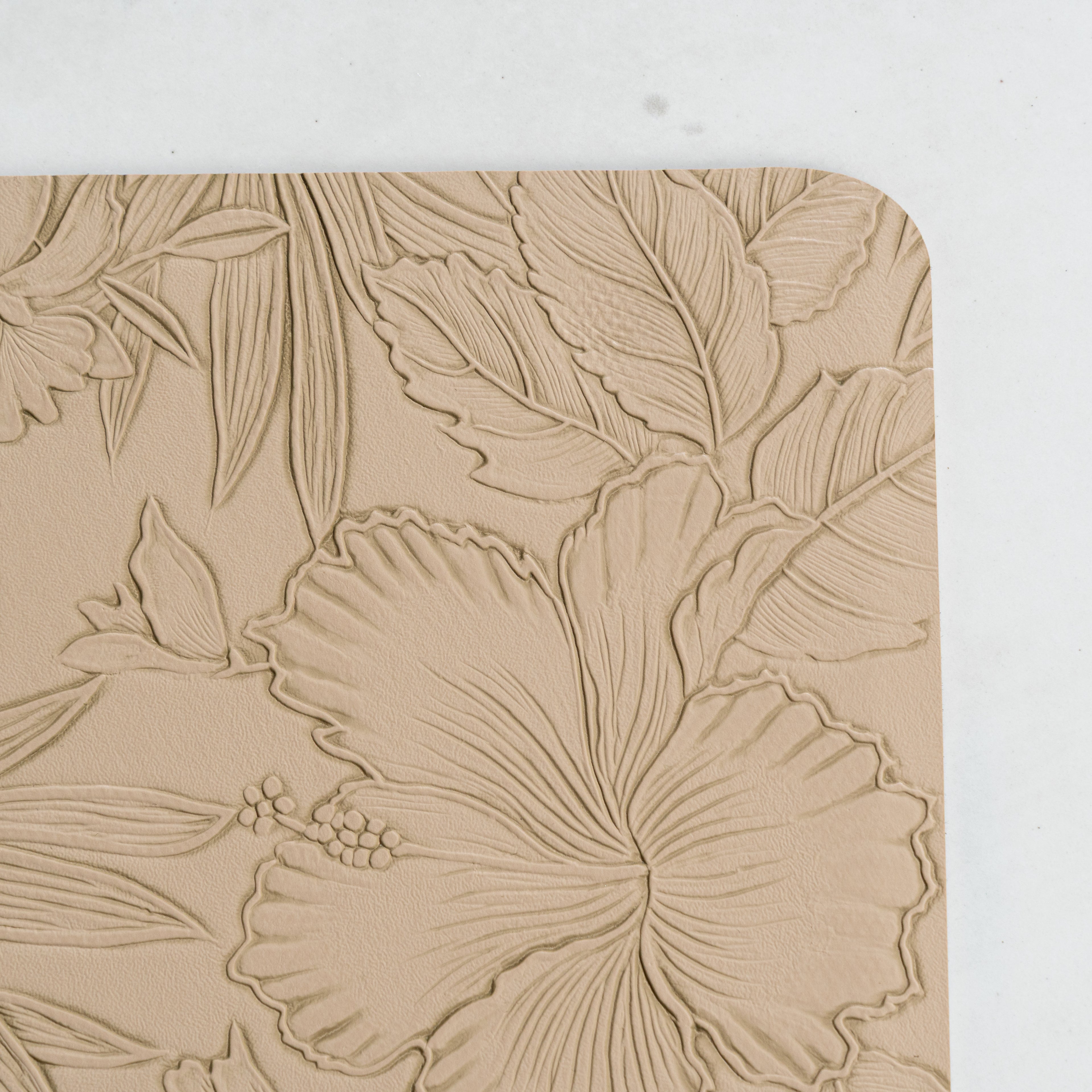 Muse Textured Beige Dining Table Mat Set of 6 - Pano